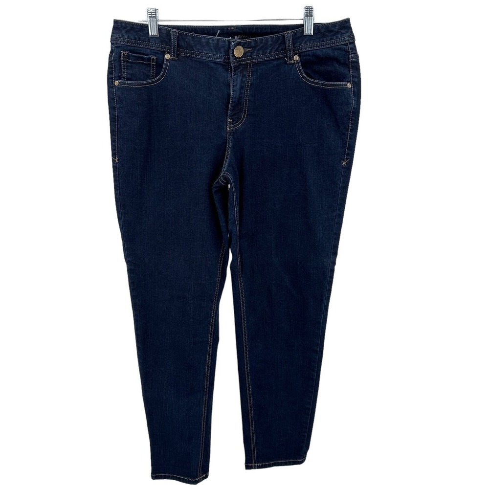 Lane Bryant Genius Fit Skinny Jeans Dark Wash Denim Regular Stretch Size 16